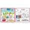 Kids Washable Coloring Play Mat City Life Design 12 Markers 19.5X19.5 Inches